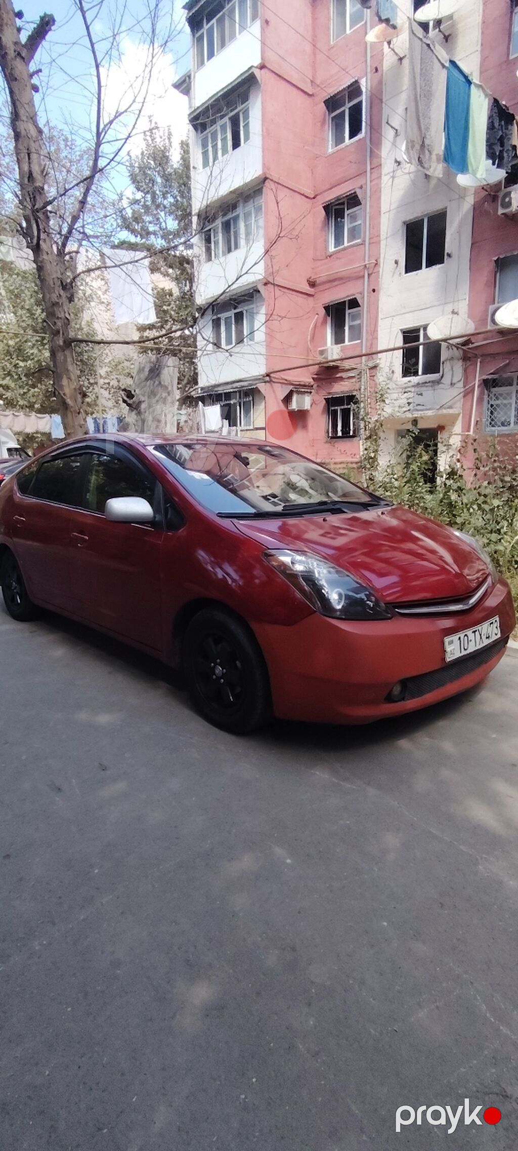 Toyota Prius (XW20) hibrid hetçbek - Rəng: Tünd qırmızı - Kuzov: 5 — Avtomobillər, Mingəçevir (2)