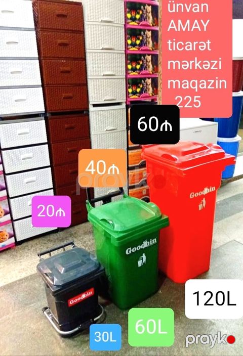 Goodbin tullantı qutuları yeni ünvan Amay ticarət mərkəzi ağ şəhər — Bakı
