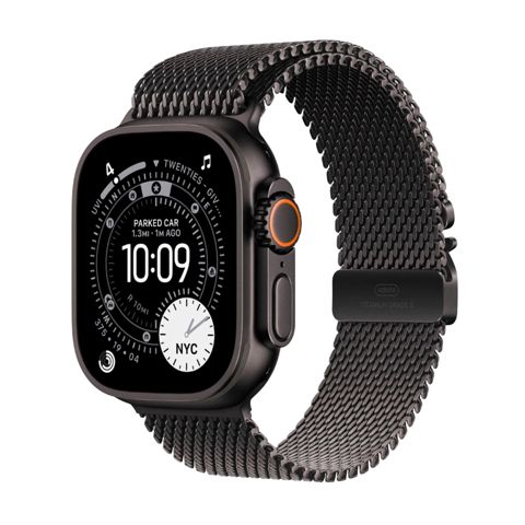 Apple Watch Ultra 3 Black Titanium Milanese Loop — Bakı