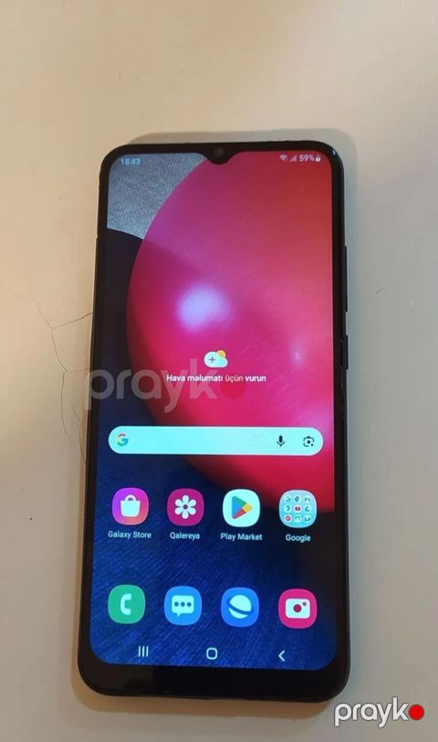 Samsung Galaxy A02 S, 64 GB, rəng - Göy, İki sim kartlı — Bakı