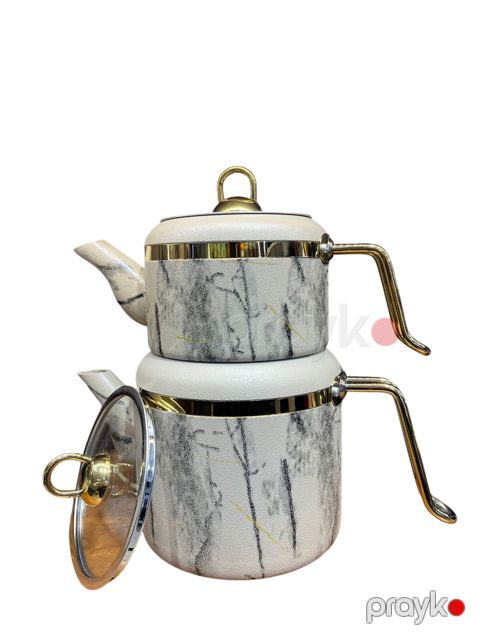 Çaydan dəsti, qranit, ağ, 1.2 l — Bakı