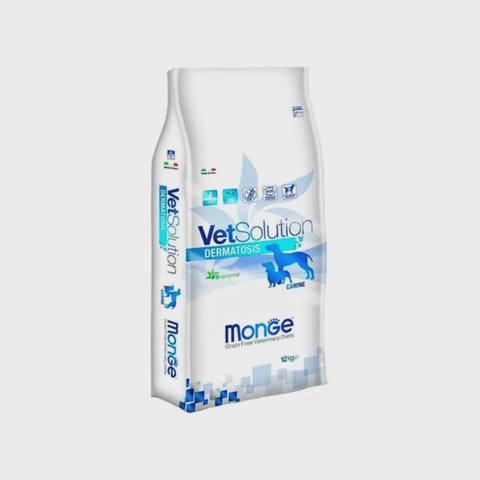 Monge DOG VetSolution Dermatosis, dermatoloji xəstəliklər zamanı itlər üçün müalicəvi quru yem (çəki ilə) — Pet supplies