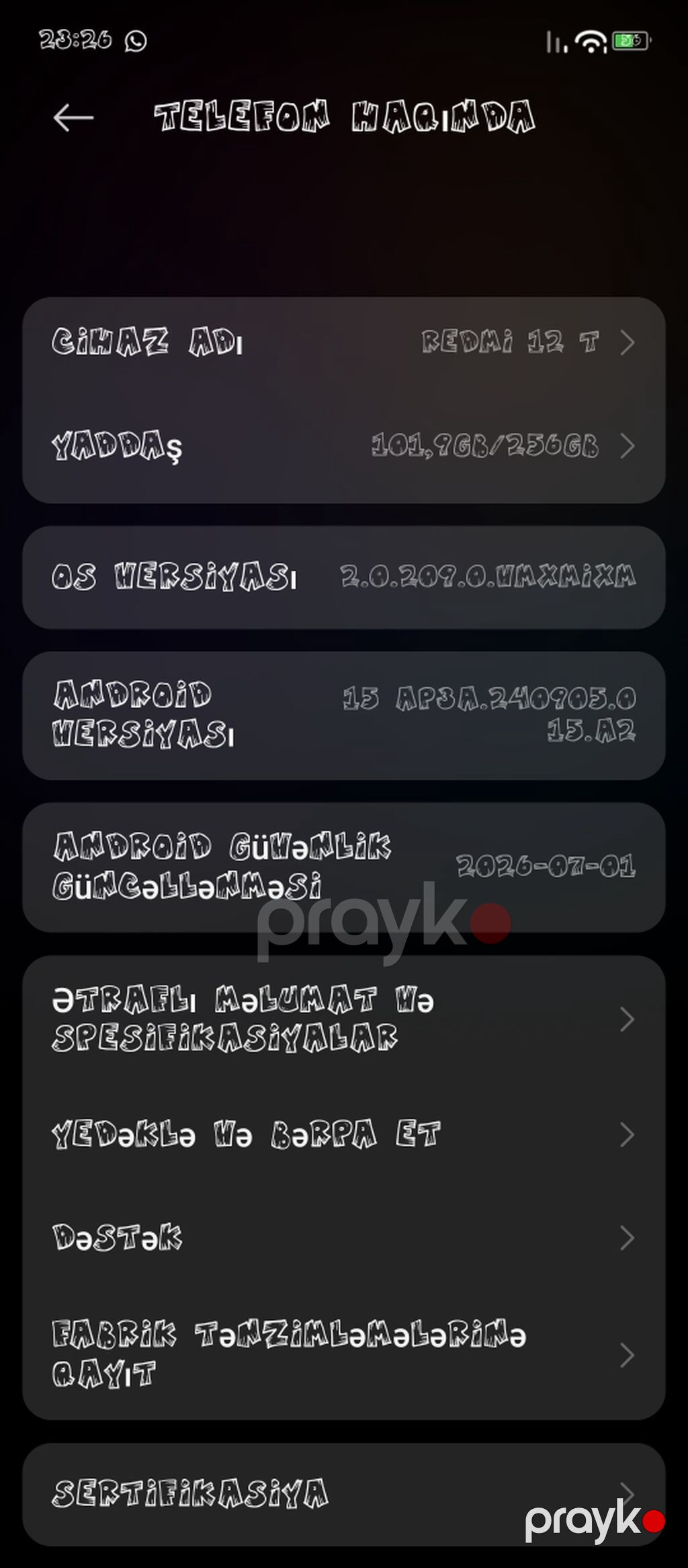 Redmi 12, 256 GB, rəng - Ağ — Xiaomi, Digah (4)