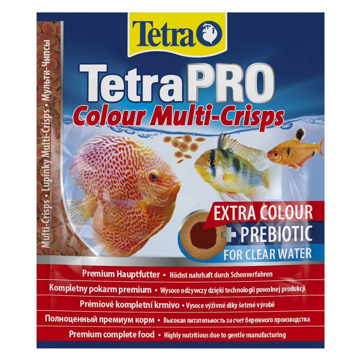 Tetra Pro Colour Multi-Crisps tam qida üçün gücləndirici rəngləmə balıq 12 g — Bakı