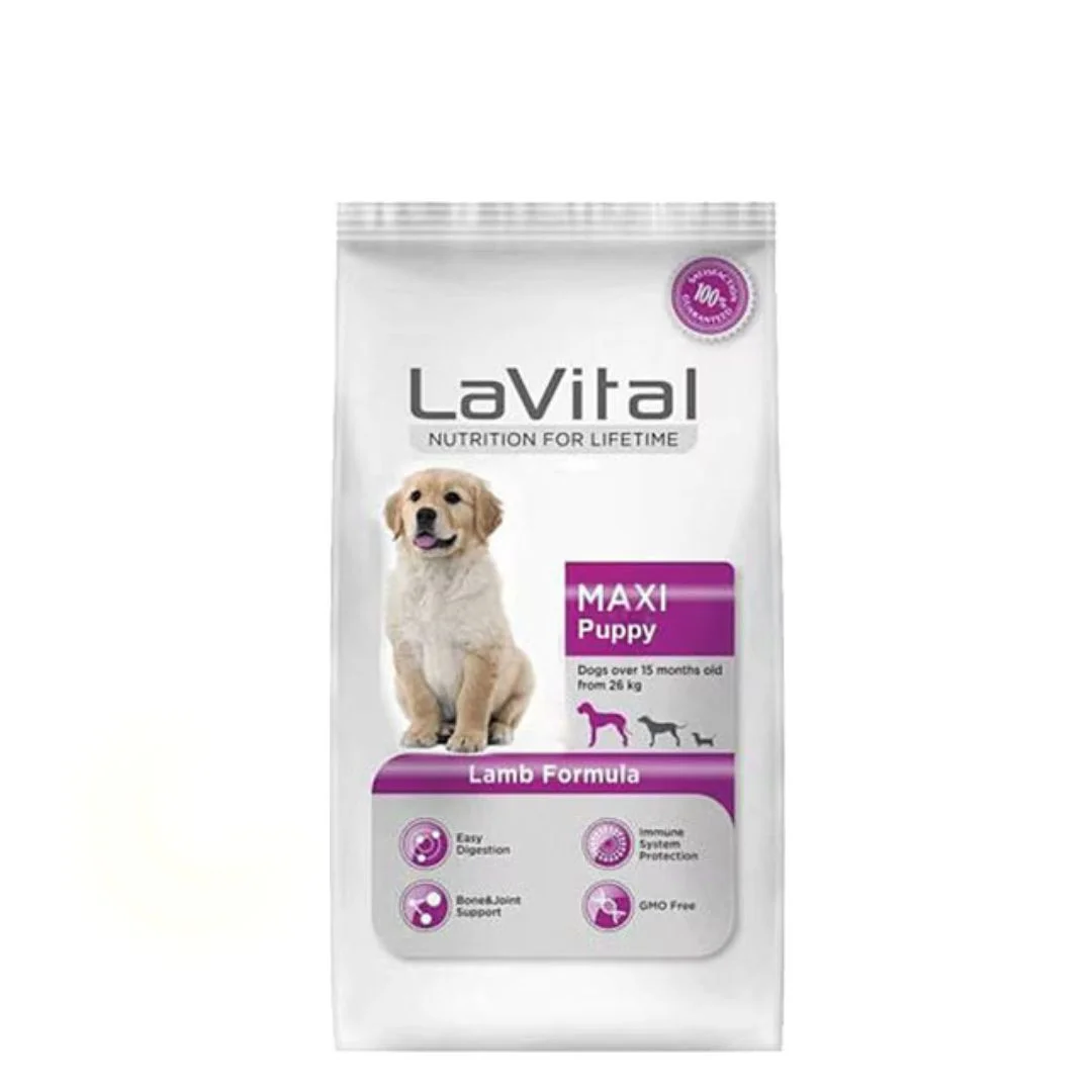 LaVital Maxi Puppy, iri cinsli bala itlər üçün tam quru yem, quzu ilə (çəki ilə) — Bakı