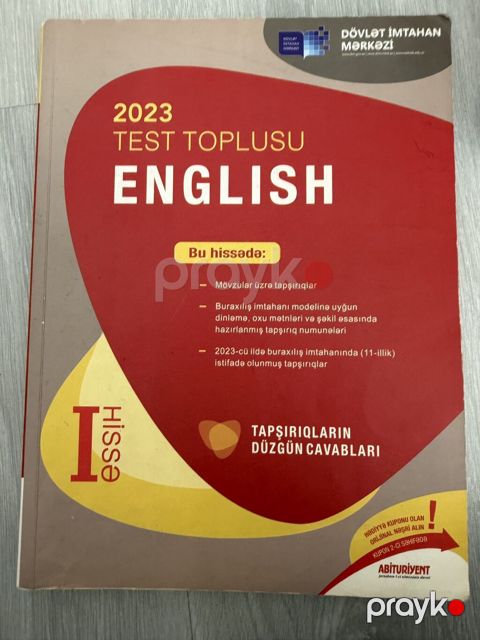 İngilis dili Testlər 11-ci sinif, DİM, 1-ci hissə, 2023 il — Bakı
