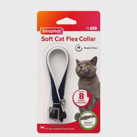 Beaphar Soft Cat Flea Collar, pişiklər üçün parazitlərə qarşı boyunbağı, 30 sm — კატები