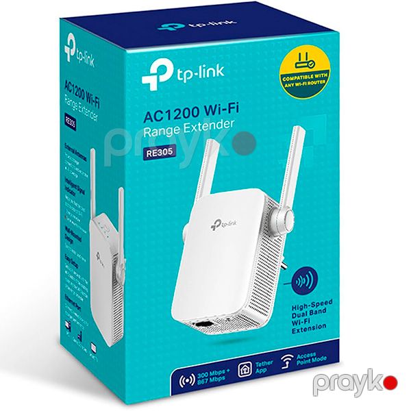 TP-Link Range Extender AC1200 RE305 Ağ — Mallar, Bakı (4)