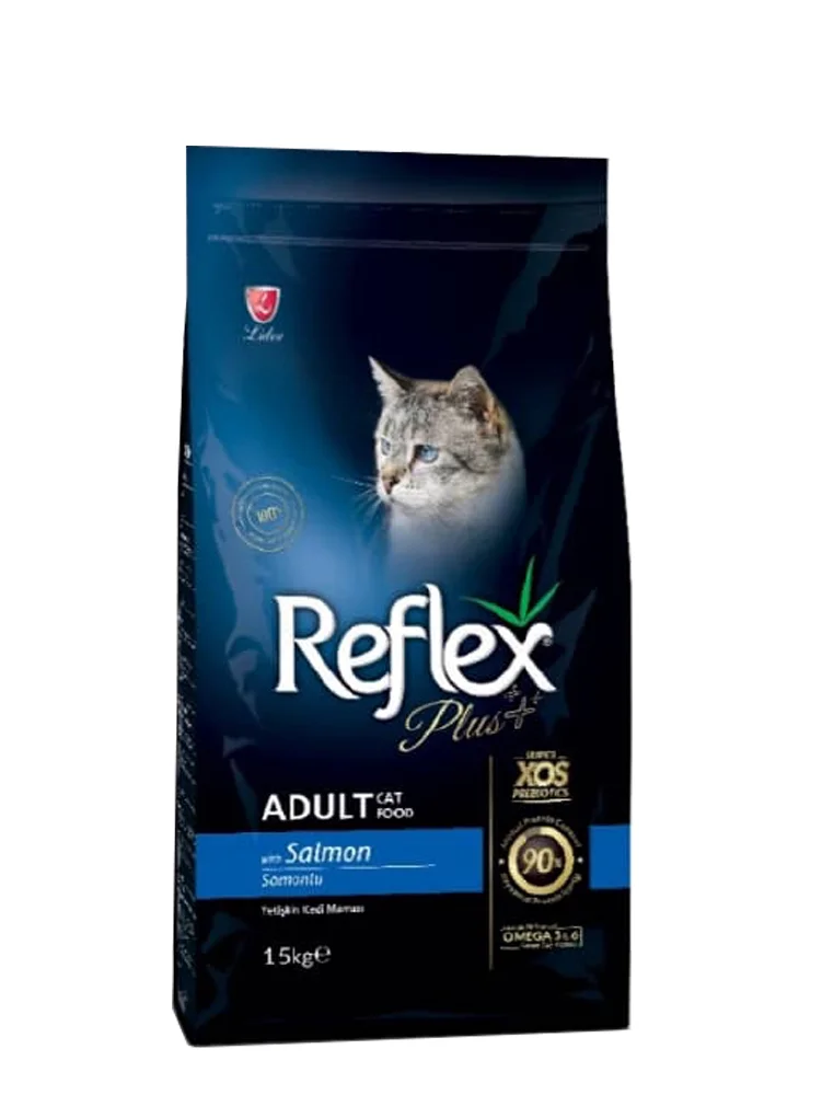 Reflex Plus Adult Salmon, pişiklər üçün quru yem, qızılbalıq dadı ilə (çəki ilə) — Bakı