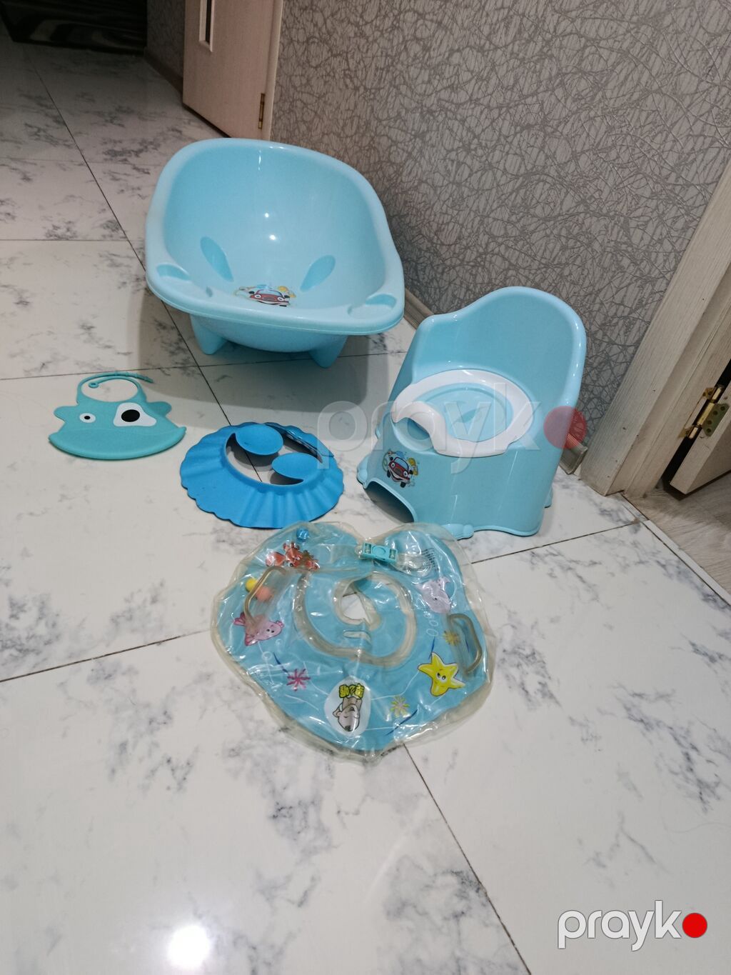 Uşaq üçün hamam dəsti Hamısı yenidir sadəcə boyunluq 2-3defe istifadə — Uşaqlar üçün hər şey, Masazır (2)