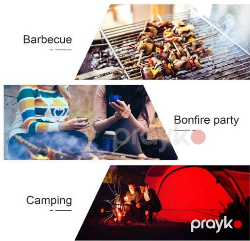 Qatlanan barbekü qril barmaqlıq, paslanmayan polad, açıq məkanda piknik və tonqal ocaqları üçün prl_99178 — Mallar, Bakı (3)