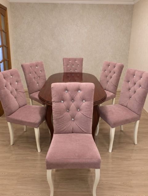 İşlənmiş, 6 stul — LaLə Nəsirova — Tables and chairs