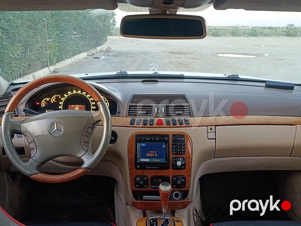 Mercedes S 280, 2.8 L, 2002 il, 271 469 km — Avtomobillər, Sumqayıt (3)