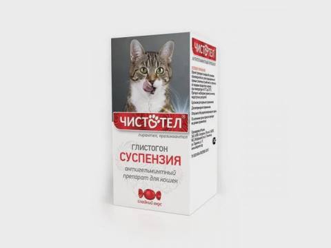 Çistotel, pişiklər üçün antihelmint preparat, suspenziya, 5 ml — Cats