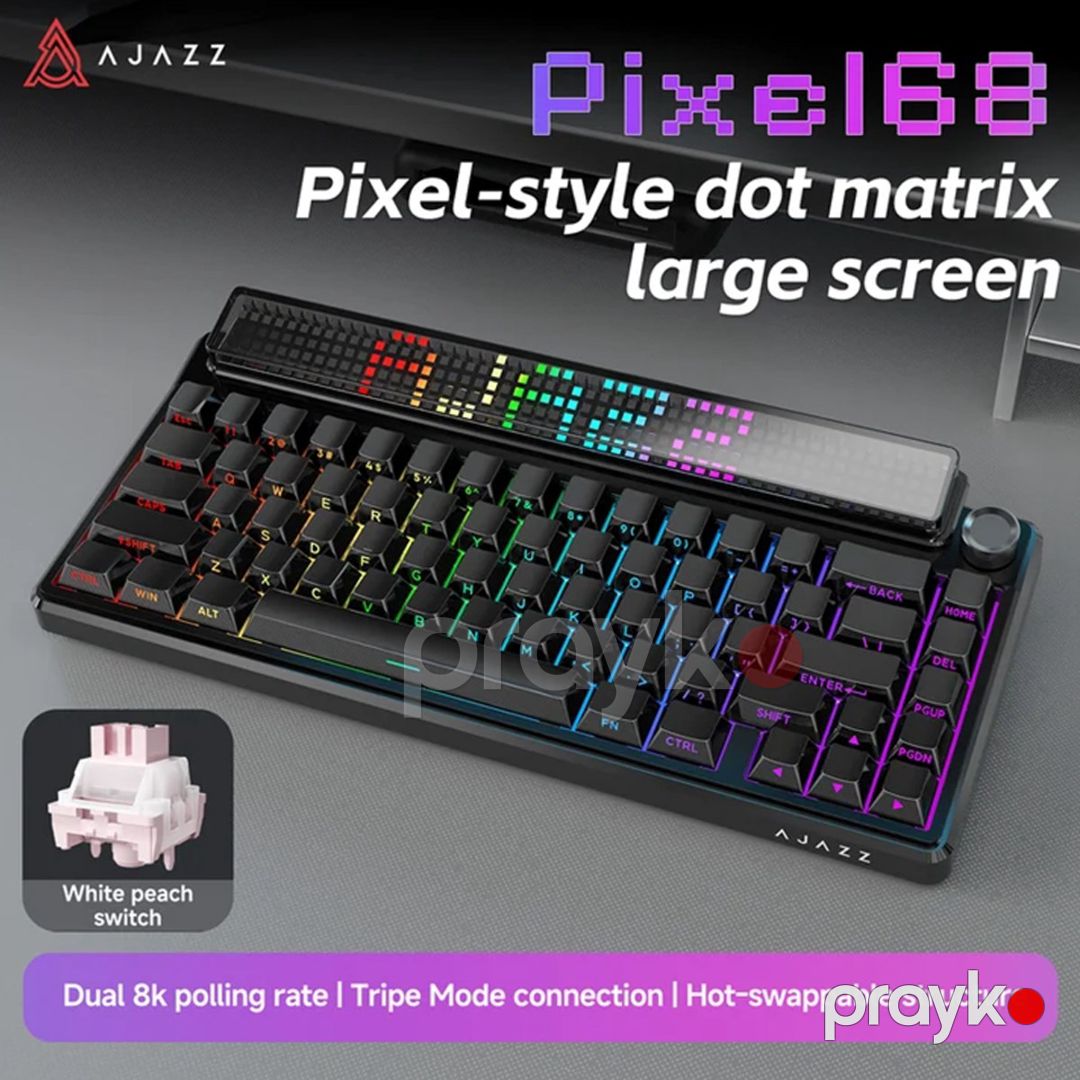 Ajazz Pixel68 Black — Periferik cihazlar, Bakı (4)