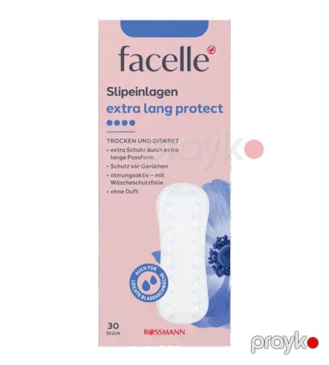 Gündəlik gigiyenik bezlər Facelle Slip Einlagen Extra Long Protect 30 əd — Bakı