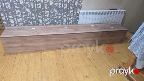 Ağcaqayın tonlarında, təbii ağac teksturalı, uzun ölçülü çoxfunksiyalı — Digah