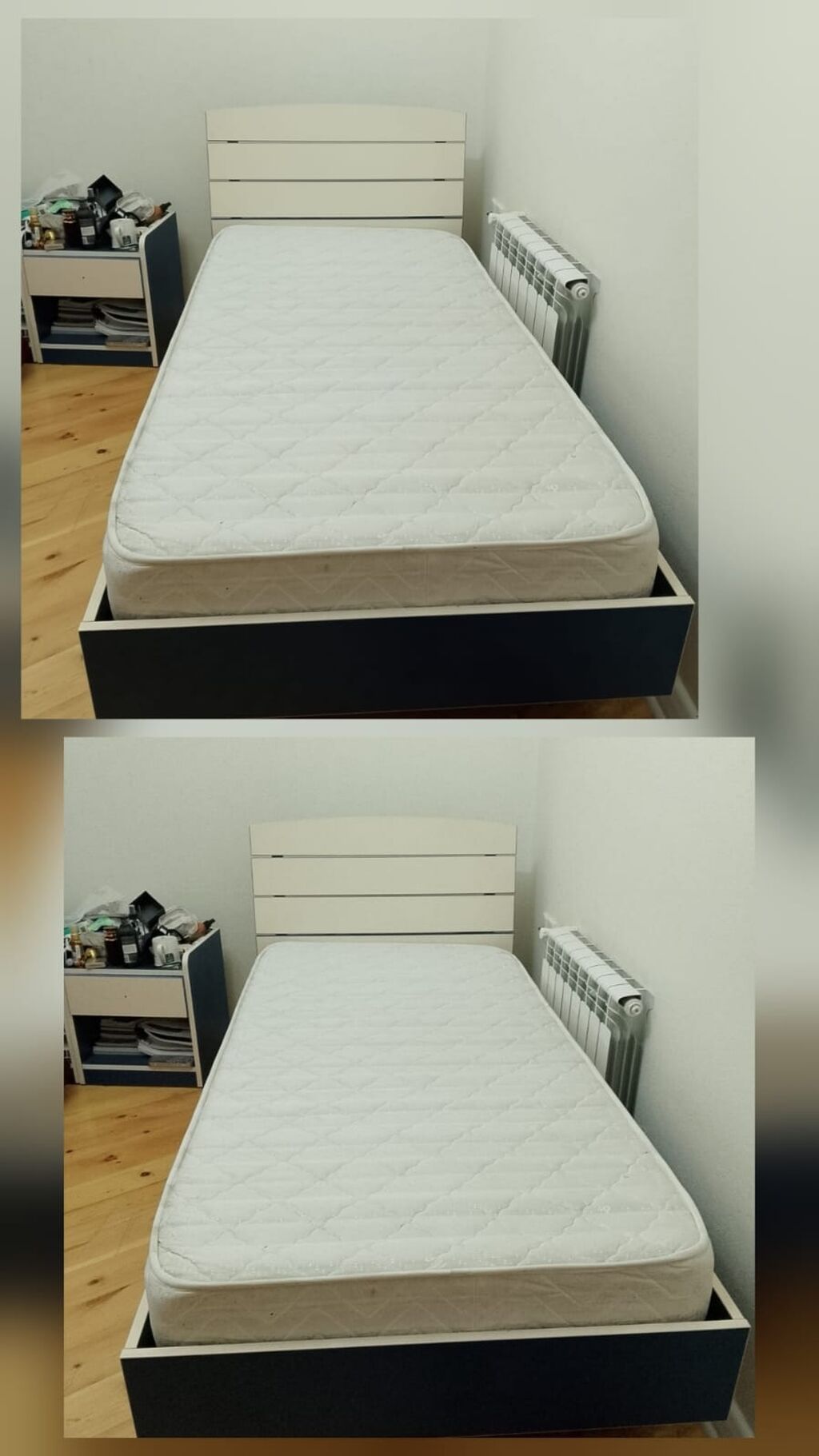 satilir. 2 eded carpayi matrasla. Bazali. Qiymet 1 ededi 100 — Yataqlar, Bakı