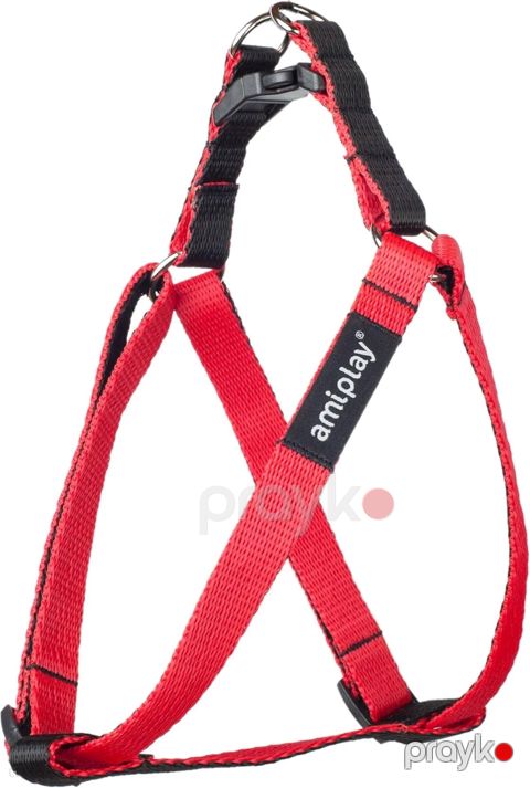 İtlər üçün qayış Amiplay Twist, ölçü S, 20-35x1 sm, polipropilen, qırmızı — Bakı