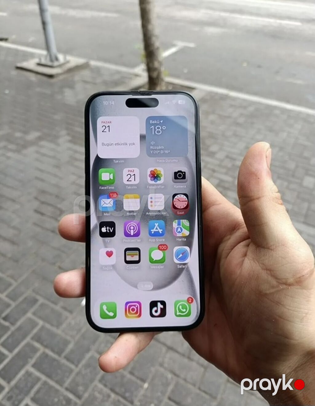 IPhone 15, 128 GB, Midnight, Simsiz şarj, Face ID, Sənədlərlə — Apple iPhone, Digah (3)