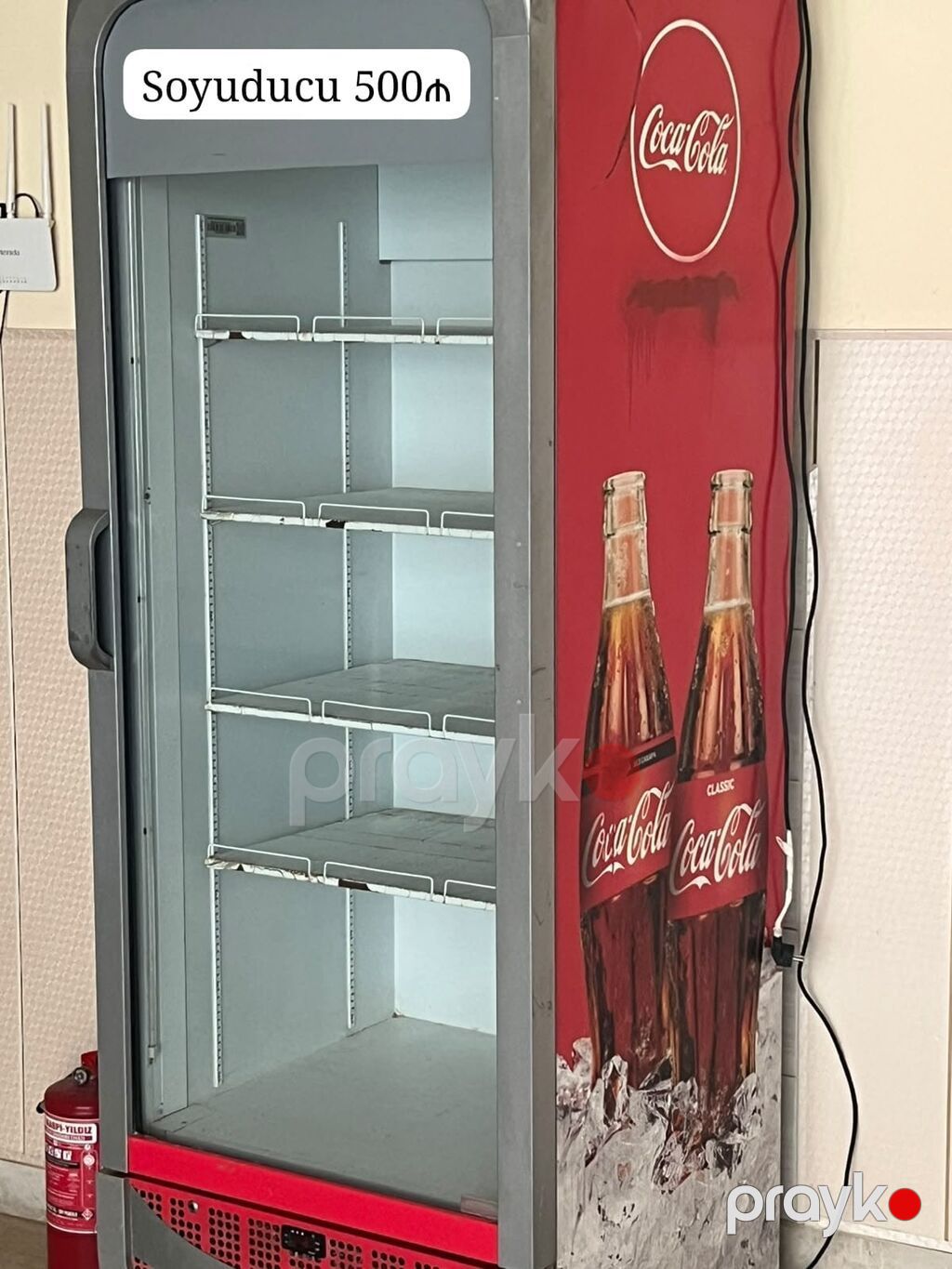 Ticarət vitrin soyuducu – Coca‑Cola brendli - Şaquli, şüşə qapılı — Soyuq vitrini, Bakı (2)