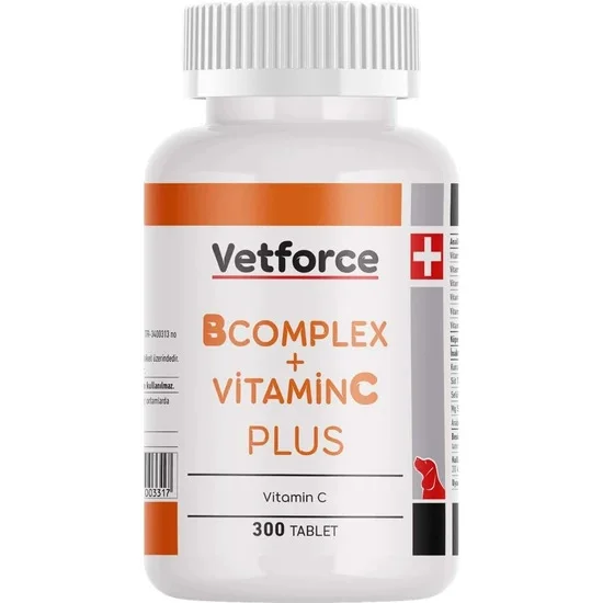 Vetforce B Kompleksi + Vitamin C Plus itlər üçün B və C vitaminləri mənbəyidir, 300 tablet — Bakı