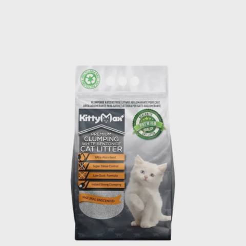KittyMax Carbon, aktivləşdirilmiş karbonlu təbii topalaşan pişik qumu, 10 l — Cats