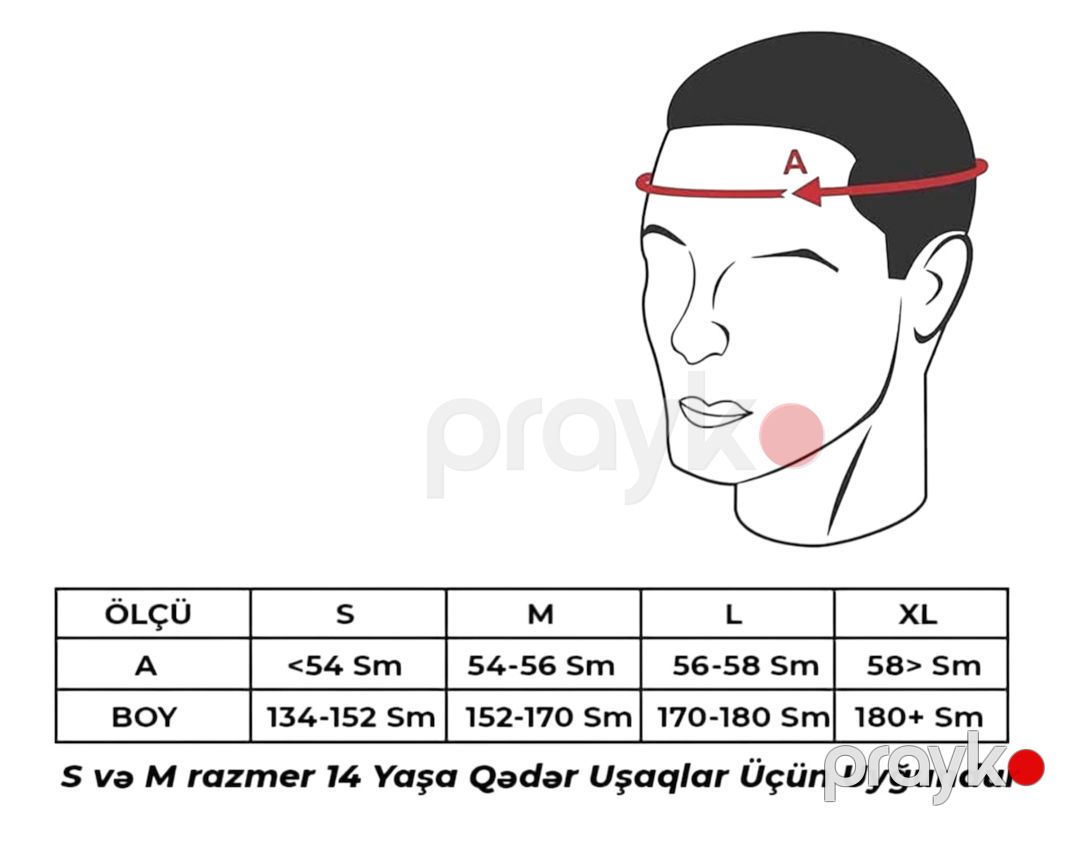 Qoruyucu dəbilqə WS1169, süni dəri, qara, ölçü 2XL — Mallar, Bakı (4)