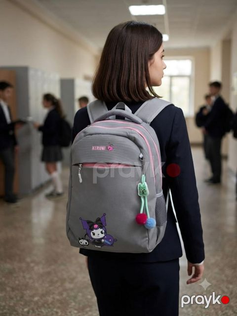 Məktəb çantası, Poliester, Boz, 35 l — Bakı