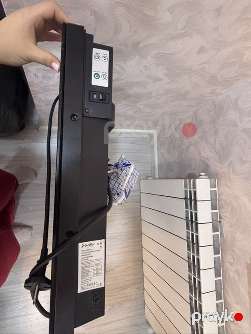 Ballu BEP/E-1000 (Plitə tipli elektrik konvektor) - Brend/model — Isıtıcılar və isı ventilatorları, Bakı (3)