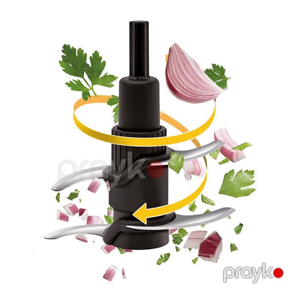 Doğrayıcı Tefal MasterChop Powelix Maxi 4 Bıçaqlı Qara Rondo MB 470 Black — Mallar, Bakı (2)
