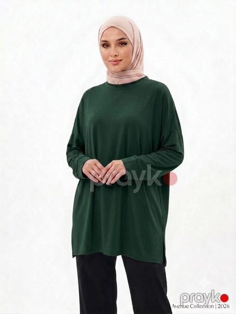 Tunika, tünd yaşıl, parça, ölçü One size — Bakı