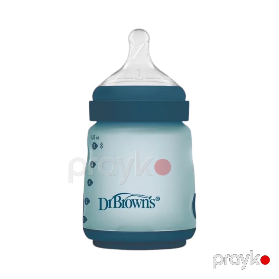Qidalanma üçün qab Dr. Brown's, WB51051, 0 ay+, silikon, 150 ml, göy — Mallar, Bakı (2)
