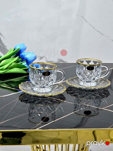 Çay servizi, büllur şüşə, 6 nəfərlik, 12 parça, 150 ml — Bakı