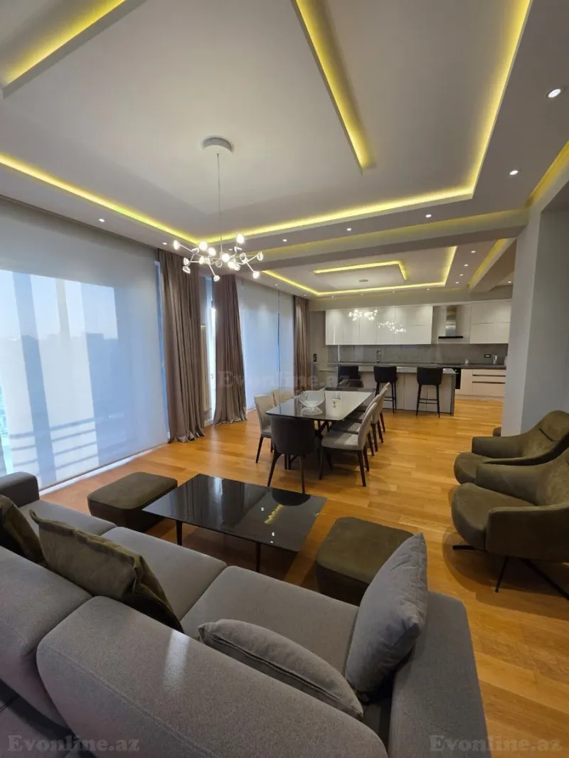 Kirayə verilir 4 otaqlı Mənzil Yeni tikili 205 m² Bakı, Xətai r., Ağ şəhər — Bakı