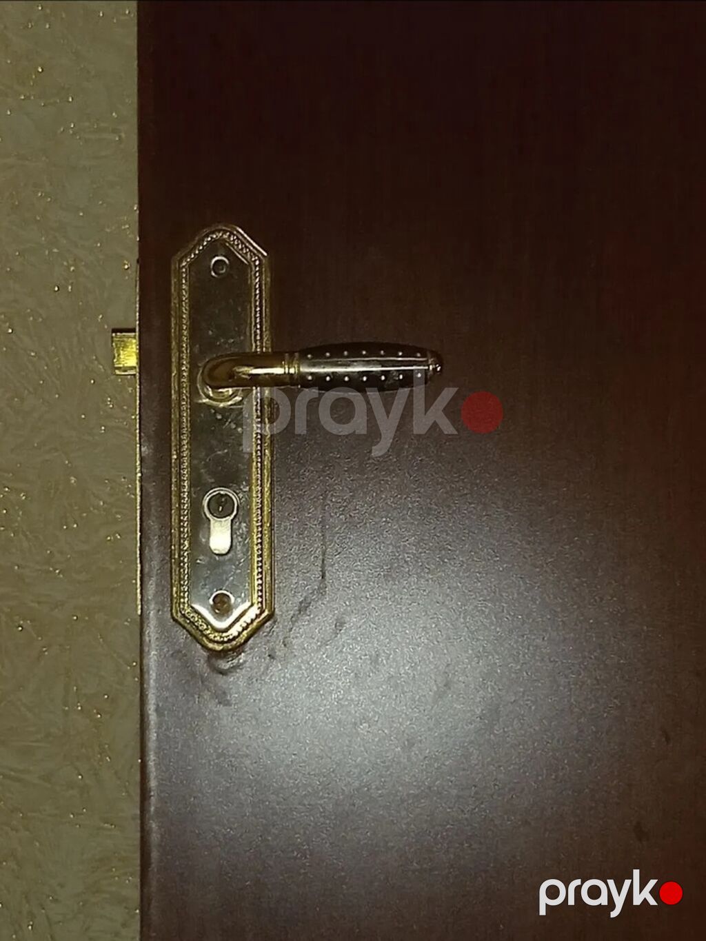 MDF otaq qapısı - Material: MDF (taxta əsaslı), tünd qəhvəyi rəngdə — Pəncərələr, qapılar, balkonlar, Digah (2)