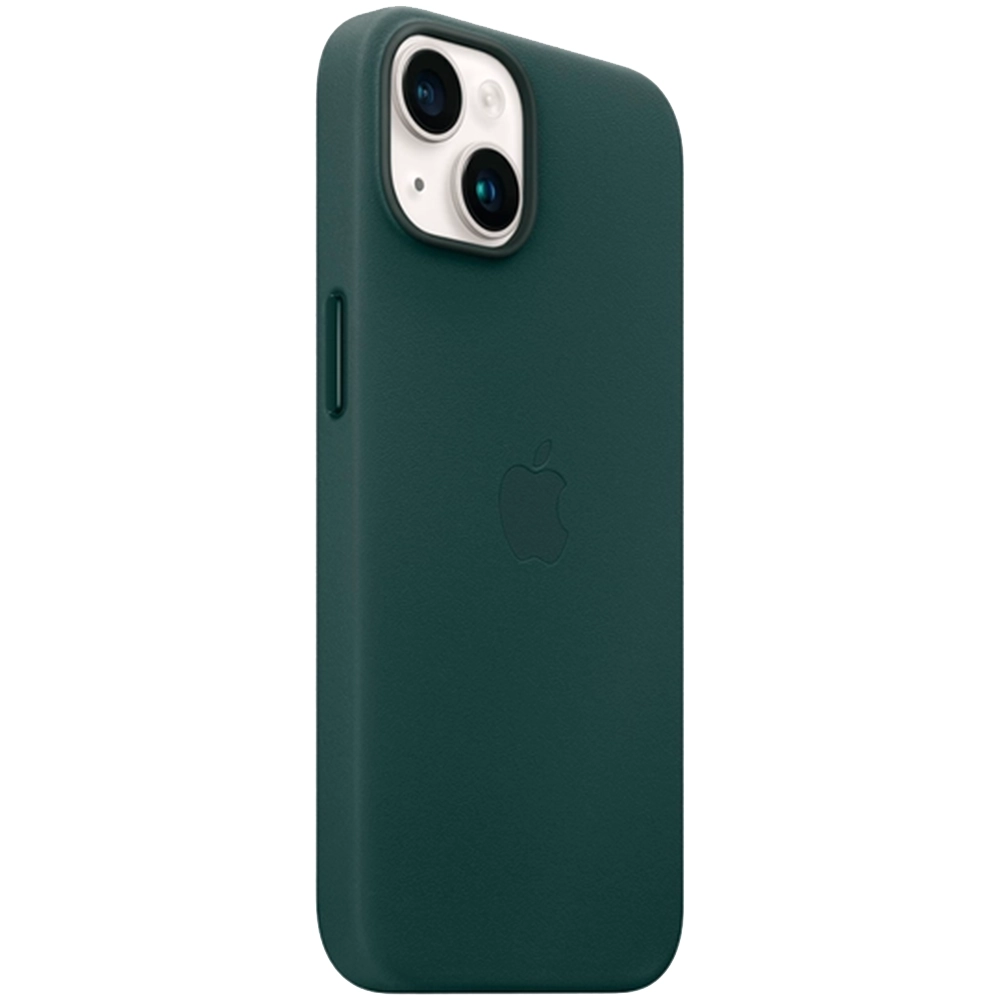 Apple Leather Case MagSafe iPhone 14 (MPP53) Forest Green — Mallar, Bakı (2)