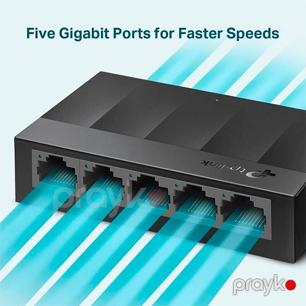 TP-Link 5 Port Gigabit Switch LS1005G Black — Mallar, Bakı (2)