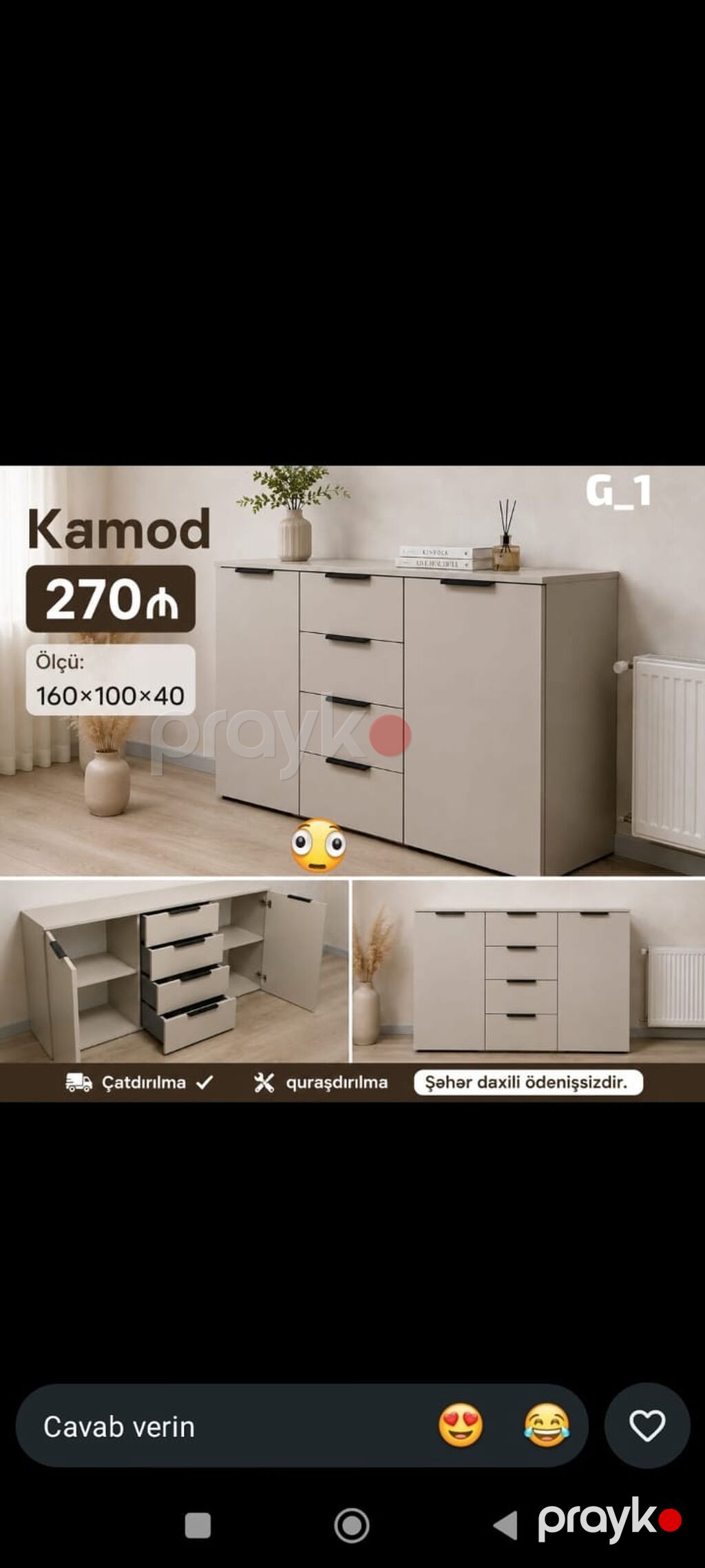 Mebel dəsti – müasir dizayn 1) Künc divan və puf - Parça: məxməri — Qonaq otağı üçün, Bakı (4)