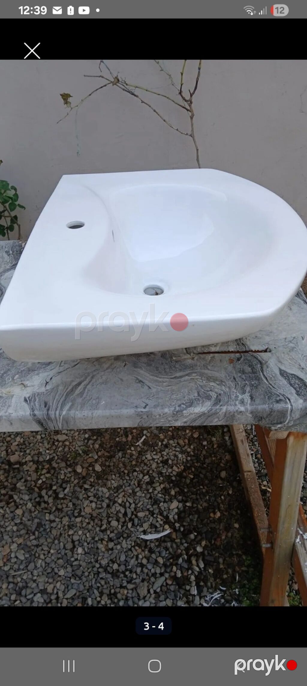 Keramik vannaya/lavabo qabı - Material: yüksək keyfiyyətli ağ — Lavabolar, Digah (2)
