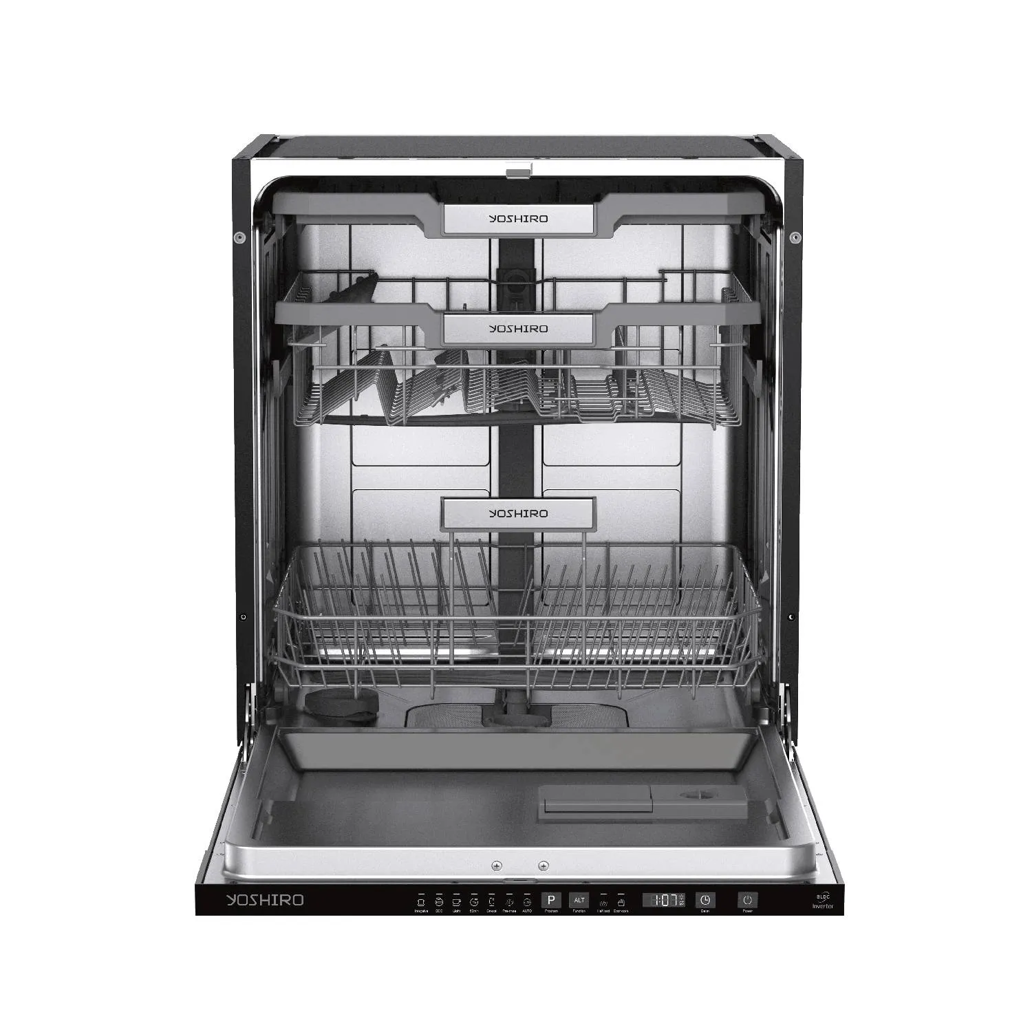 Quraşdırılan qabyuyan maşın Yoshiro YBD-M715G30B Black — Mallar, Bakı (5)