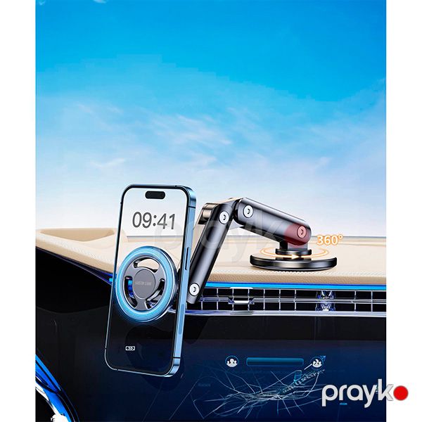Green Lion Foldable Magnetic car mount (Gnflmagcmtbk) Black — Mallar, Bakı (3)