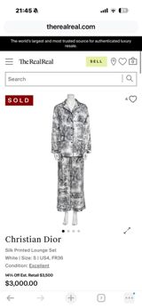 Orijinal Christian Dior – İpək Naxışlı Lounge Seti — Seva