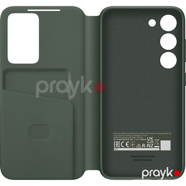 Samsung Galaxy S23+ Smart View Wallet Case Green — Mallar, Bakı (4)