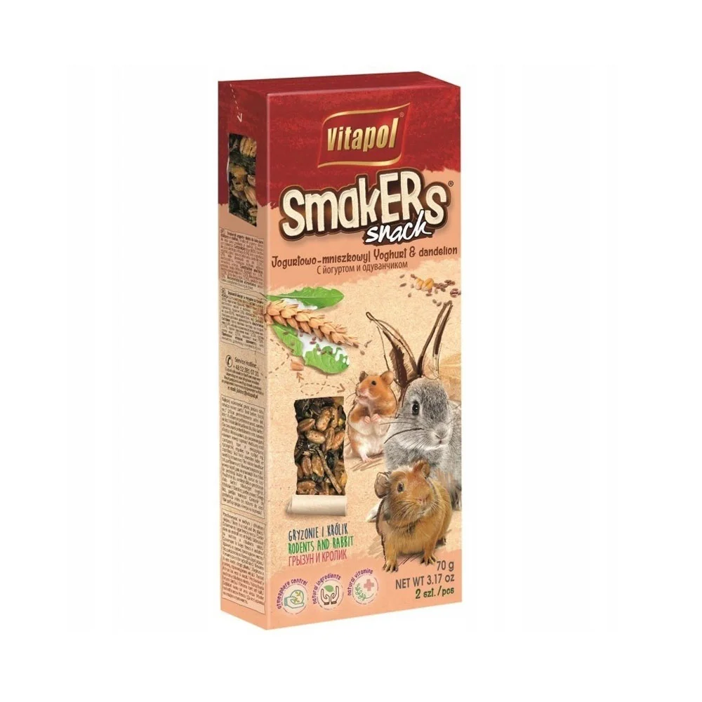 Vitapol «Smakers» gəmiricilər və dovşanlar üçün qoz-fındıqlı 90 qr müalicə — Bakı