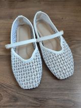 Baletkalar, Ölçü: 38, rəng - Ağ, İşlənmiş — Shoes