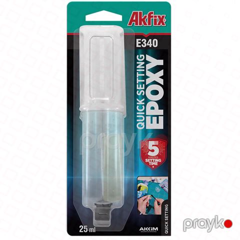Akfix epoxy yapışdırıcı 5DƏQ.25ML — Omid.az — Təmir və tikinti