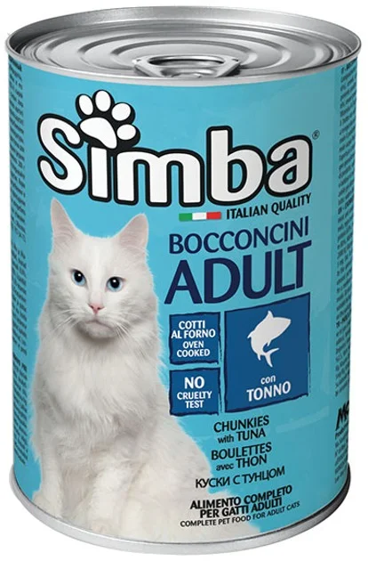 Simba Tuna ilə Yetkin Pişik Çubuqları Tuna ilə Yaş Pişik Yemi, 415 q — Bakı