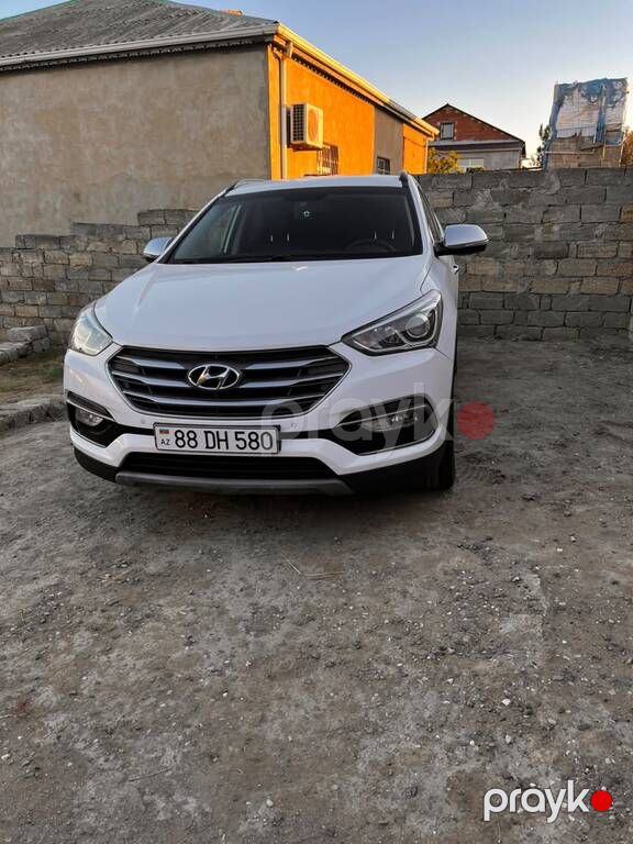 Hyundai Santa Fe, 2.0 L, 2017 il, 174 500 km — Avtomobillər, Ağcabədi (3)
