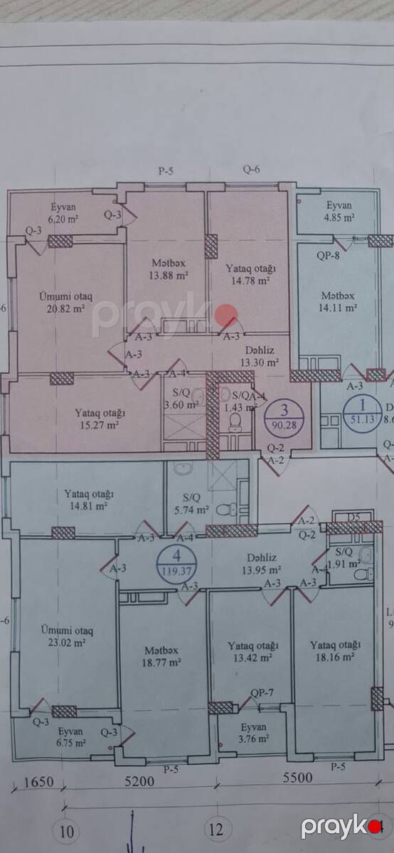 Satılır 3 otaqlı yeni tikili 111.6 m² — Mənzil, Bakı (6)
